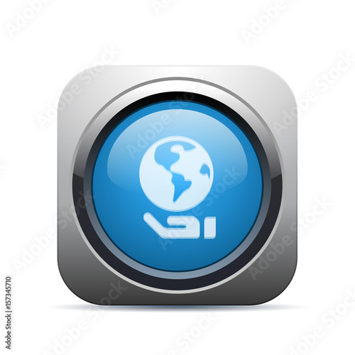 Square Push-Button - Vector