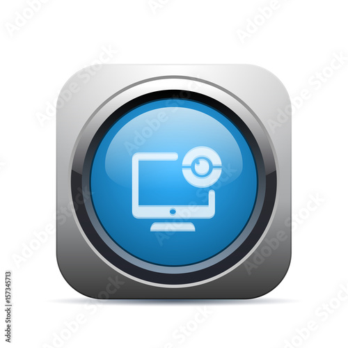 Square Push-Button - Vector