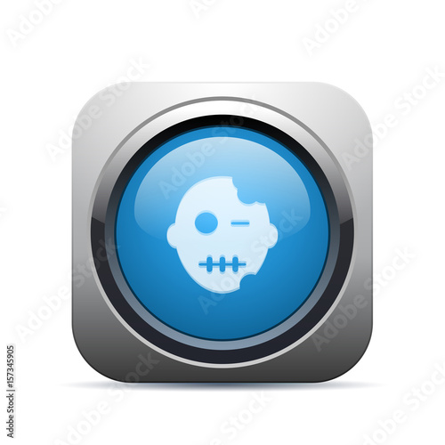 Square Push-Button - Vector