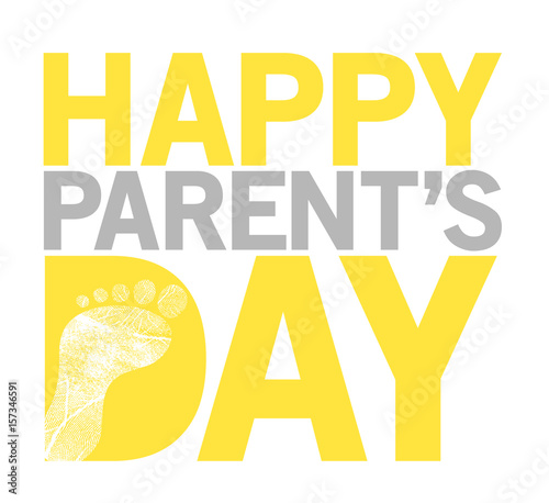 Happy parents day stack sign Illustration © alexmillos