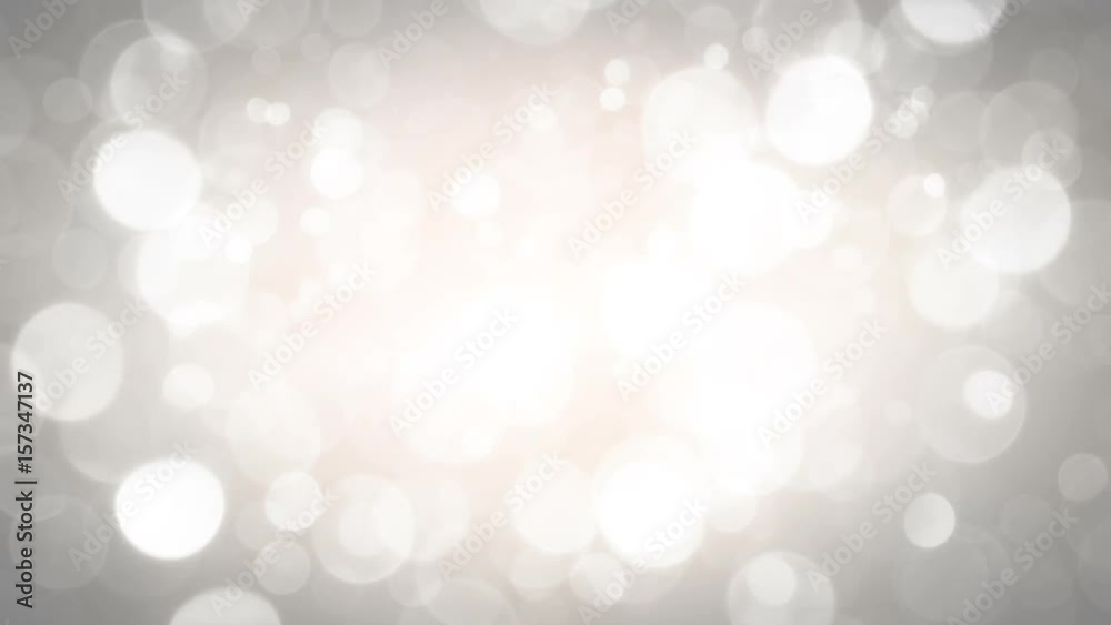 White blurred bokeh circles. Computer generated seamless loop animation. Abstract motion background 4k UHD (3840x2160)
