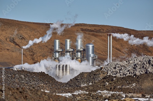 Geothermal power plant photo