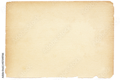 Quadro su tela Isolated old brown paper texture