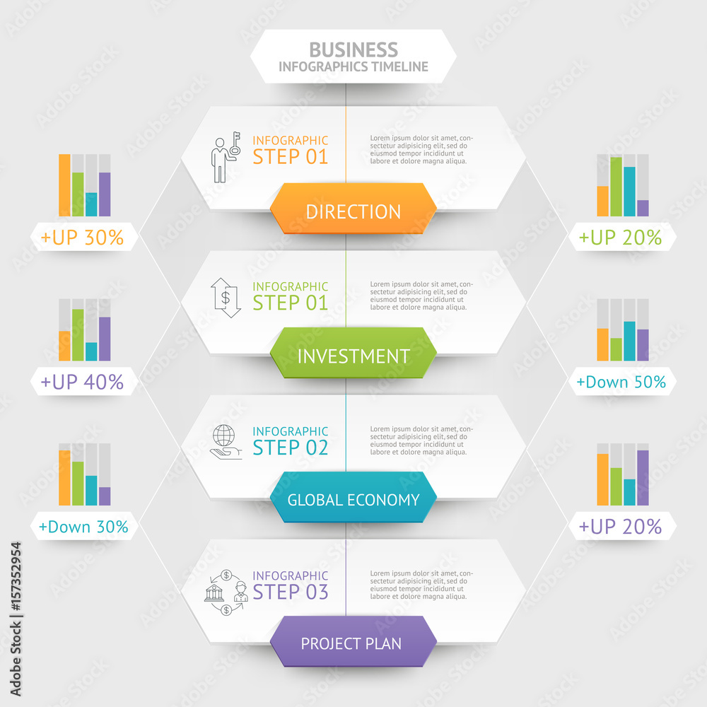 Business hexagon infographics template. Can be used for workflow layout, diagram, number options, web design and timeline. Business hexagon infographics template. Can be used for workflow layout, diagram, number options, web design and timeline.