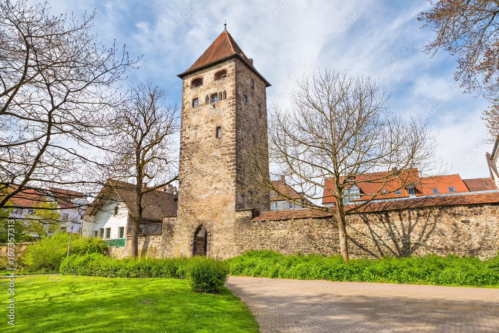 Historical tower Kaiserturm in Villingen-Schwenningen, Baden-Wurttemberg, Germany