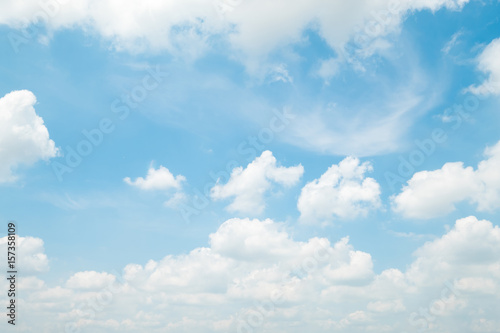 Beautiful blue sky with beautiful clouds for background.