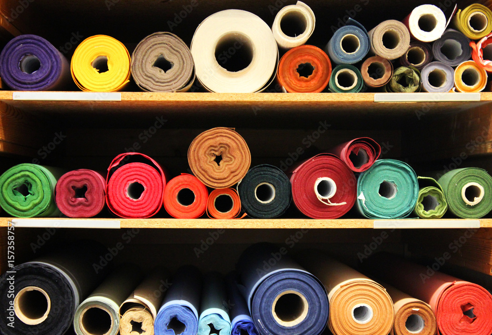 Fototapeta premium Fabric rolls