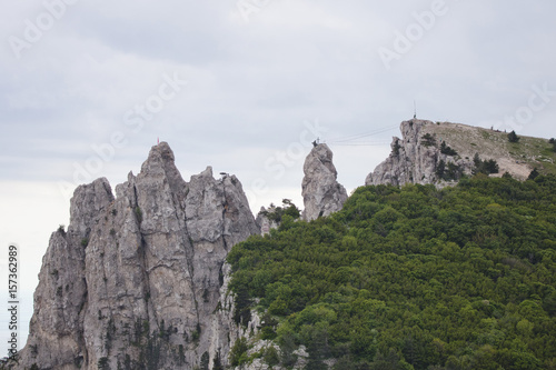 Ai-Petri rocks. Crimean mountains landscape © Crazy nook