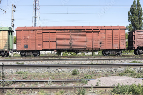 railway freight wagon photo