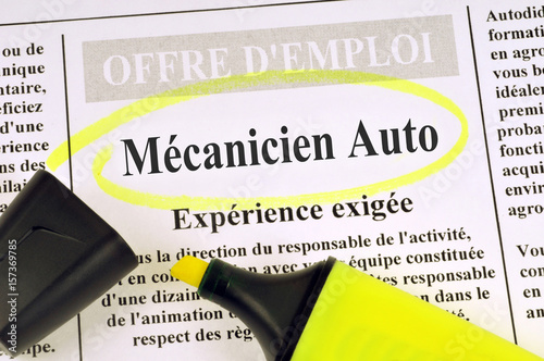 Emploi de mécanicien auto  photo