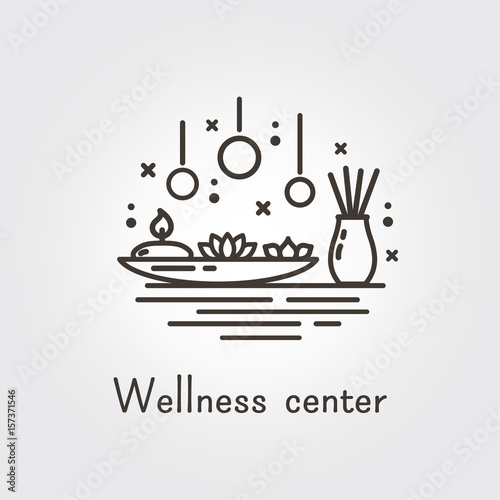 Wellness center - logo template