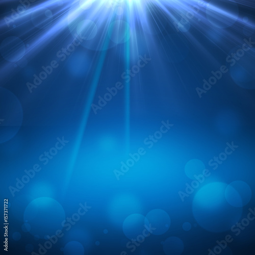 Abstract blue background with shiny effect