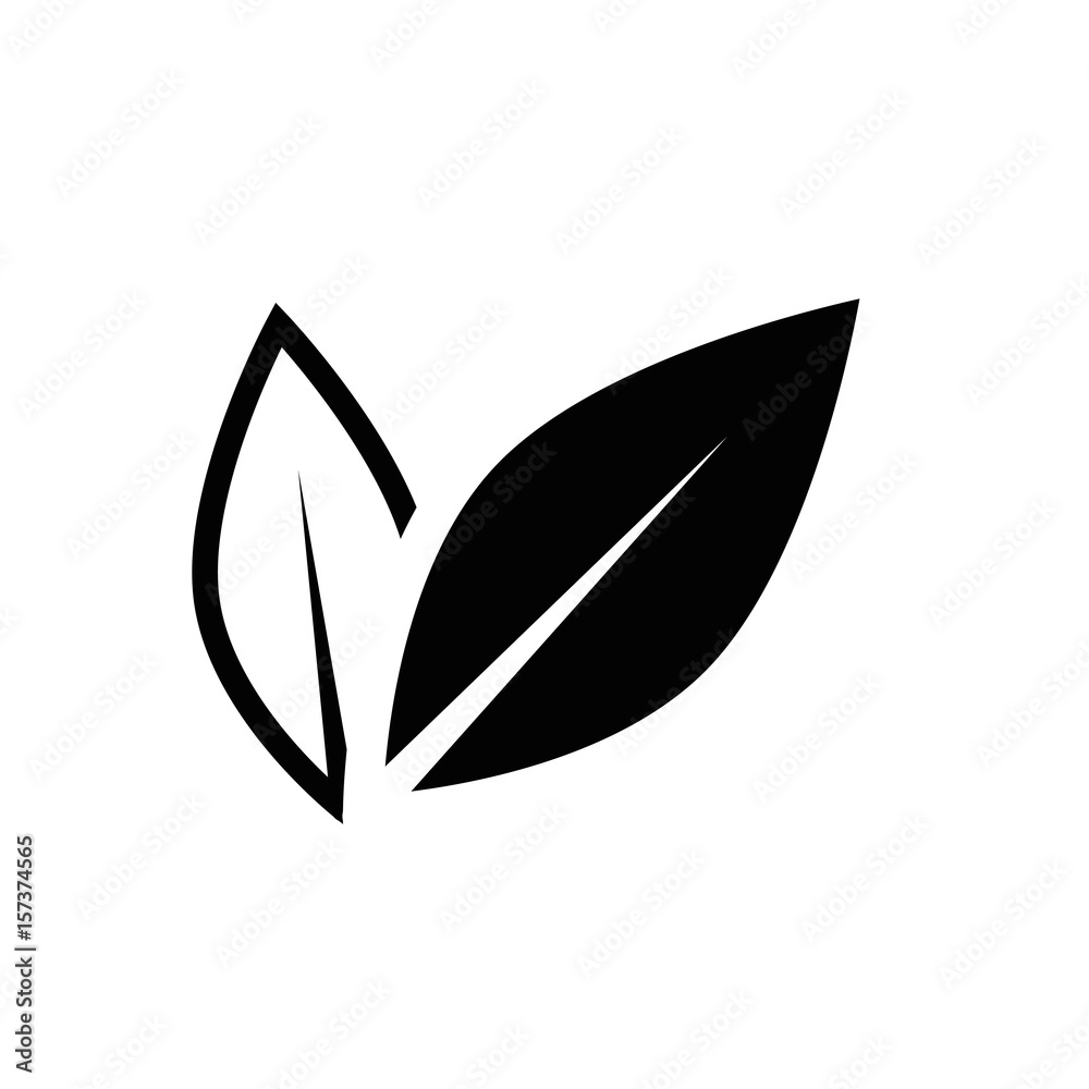 leaves nature plant vector icon illustration graphic design leaves nature plant vector icon illustration graphic design