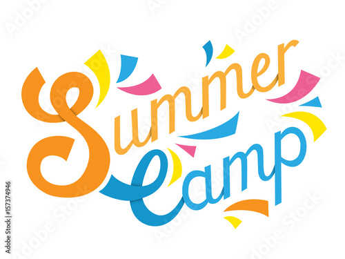 "SUMMER CAMP" Hand Lettering Banner