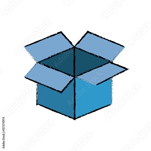 box deposit object vector icon illustration graphic design