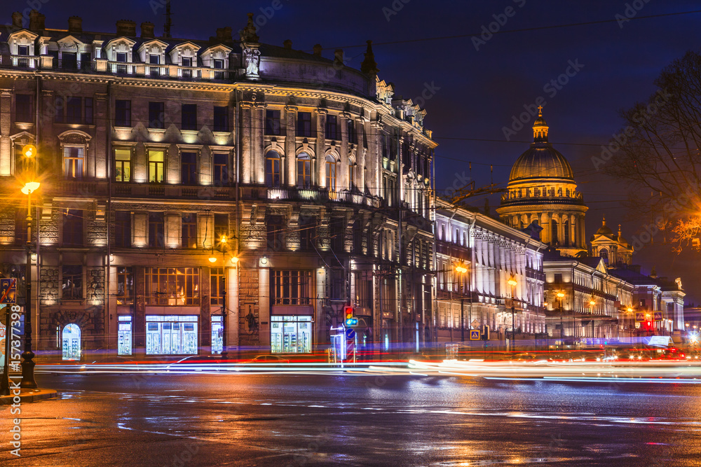 Saint Petersburg at night