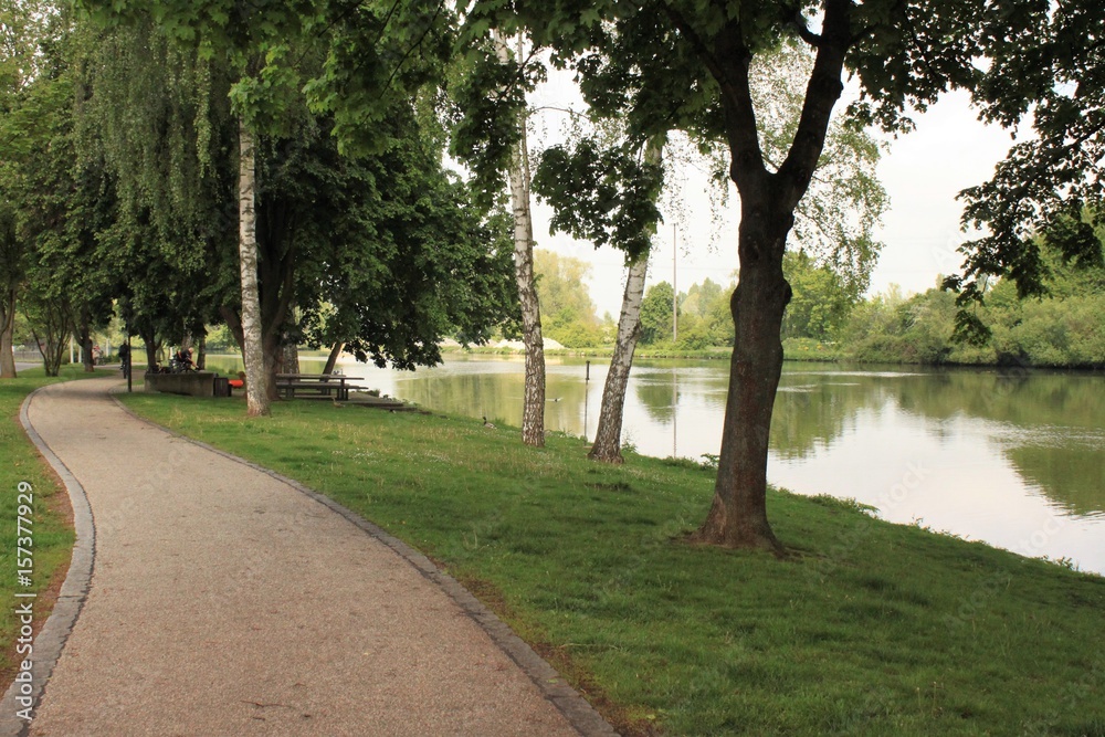 Obraz premium Mainradweg bei Bamberg