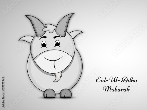 Illustration of goat for eid