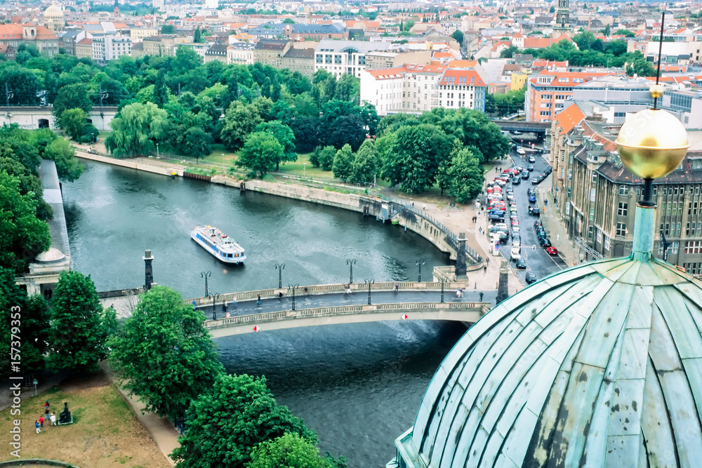 Berlin inner city Spree River Germany Europe