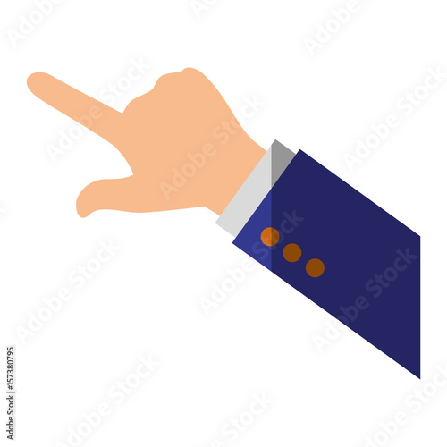 hand pointing gesture vector icon illustration graphic design