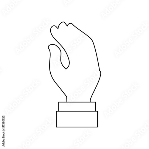 hand shake gesture vector icon illustration graphic design