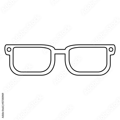 glasses pair object vector icon illustration graphic design
