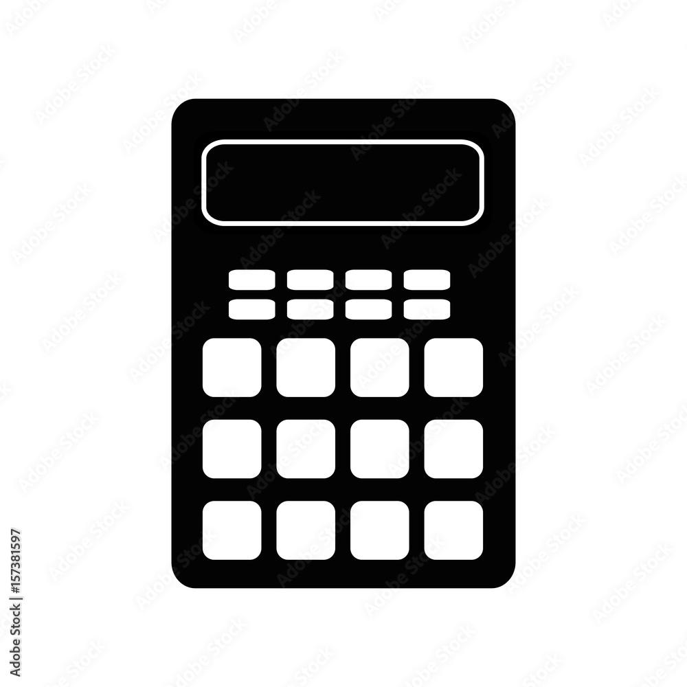 calculator electronic object vector icon illustration graphic design calculator electronic object vector icon illustration graphic design