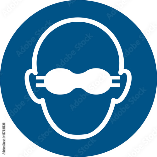 ISO 7010 M007 Opaque eye protection must be worn