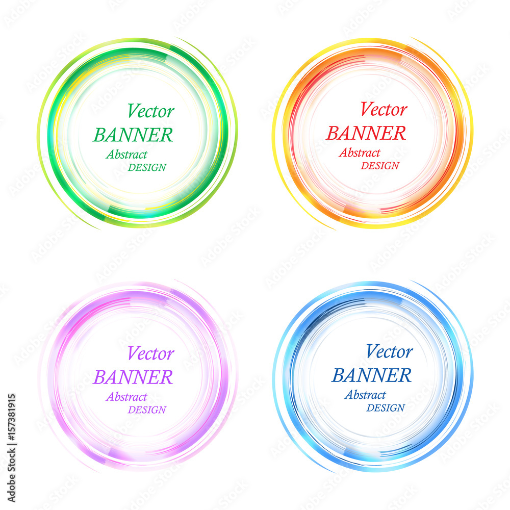 Abstract banner set Abstract banner set