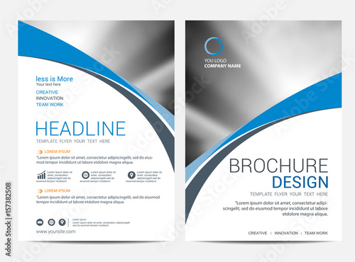 Brochure template flyer background for business design