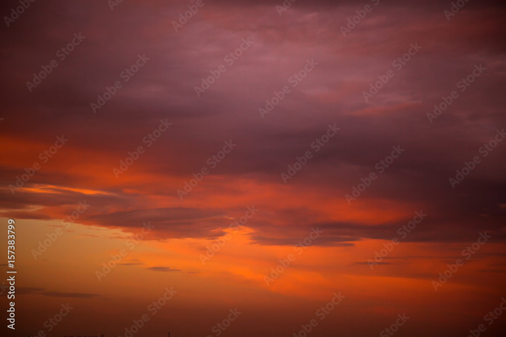 incredibly beautiful sunset, clouds at sunset, colorful sunset