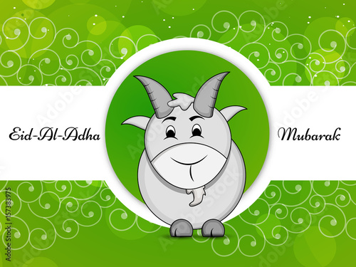Illustration of goat for eid