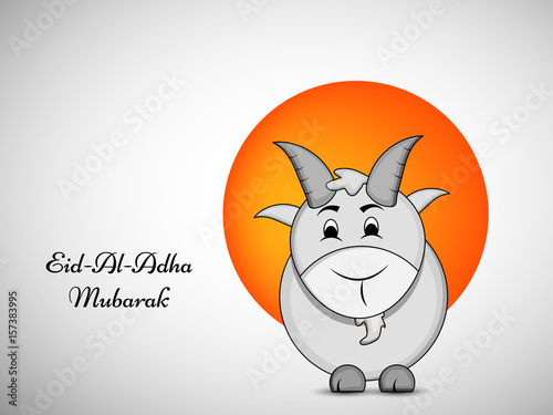 Illustration of goat for eid