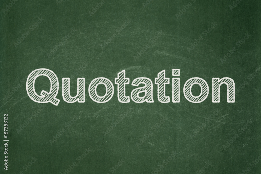 Obraz premium Money concept: Quotation on chalkboard background