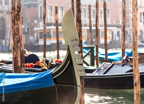 Venice Gondolas Detail in sunny summer day © darkside17