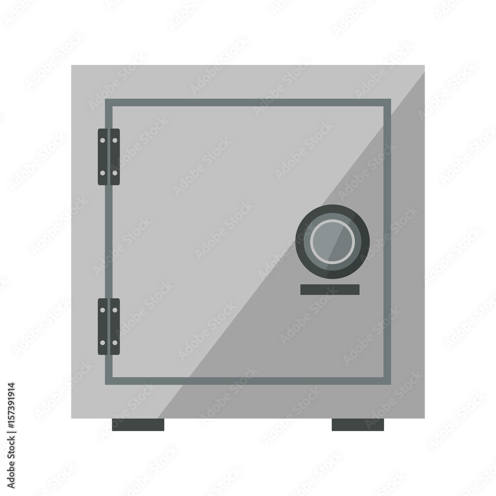 security concept with metal closed box bank safe money vector illustration security concept with metal closed box bank safe money vector illustration