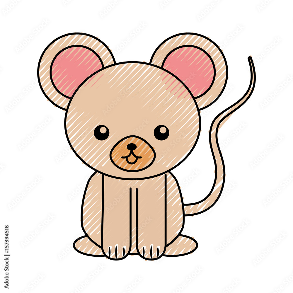cute color scribble mouse cartoon graphic design cute color scribble mouse cartoon graphic design