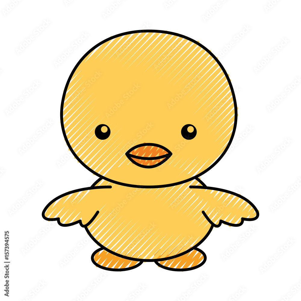 cute color scribble chick cartoon graphic design cute color scribble chick cartoon graphic design