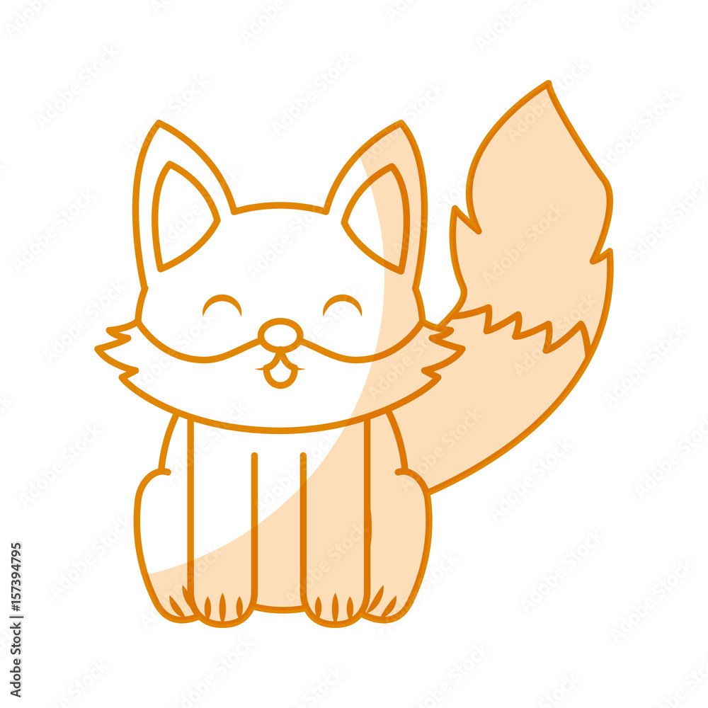 cute yellow shadow fox cartoon graphic design cute yellow shadow fox cartoon graphic design