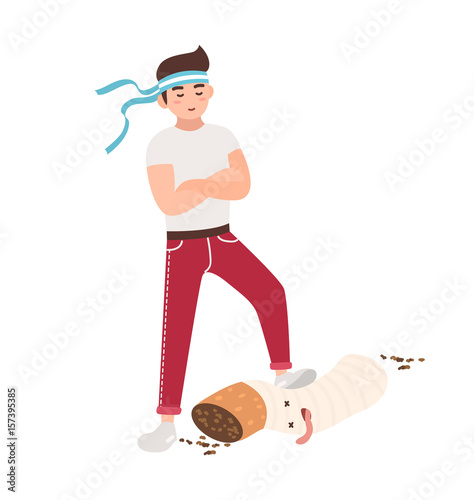 Concept of fight against smoking