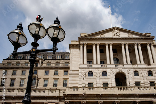 LONDON, UK - May 21, 2017: Bank of England. The Bank of England on Threadneedle Street is the central bank of the United Kingdom photo