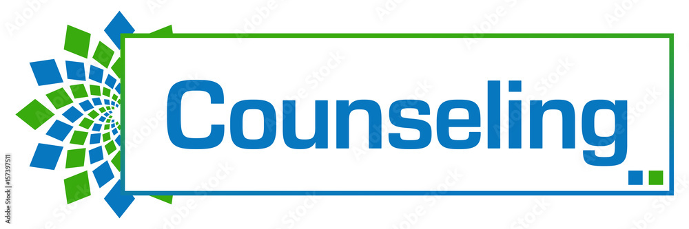 Counseling Green Blue Circular Bar Counseling Green Blue Circular Bar