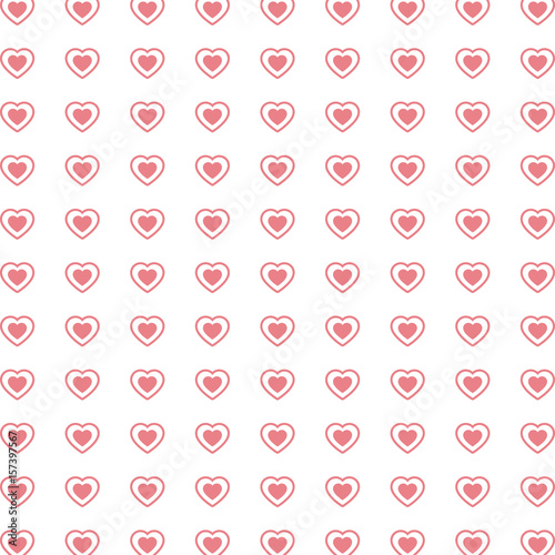 seamless pattern. modern stylish texture. repeating hearts ornament vector illustration