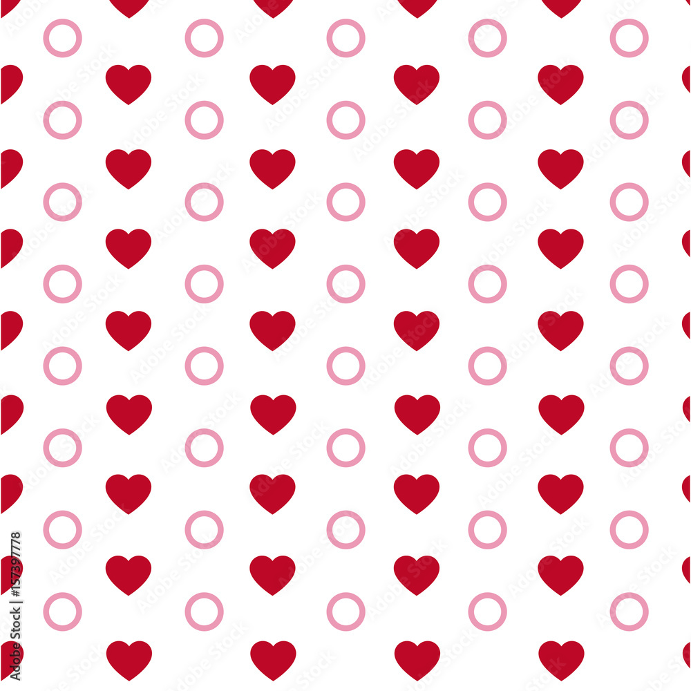 hearts seamless pattern. modern stylish texture. repeating ornament vector illustration