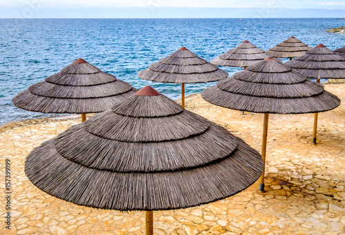 beach umbrellas