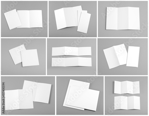 Wallpaper Mural blank white folding paper flyer Torontodigital.ca