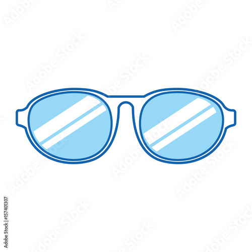 blue icon sunglasses cartoon vector graphic design