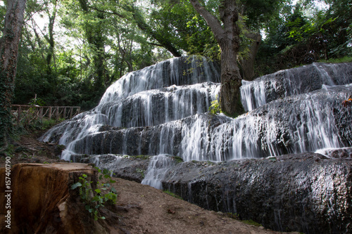Waterfall Monasterio de piedra in Spain