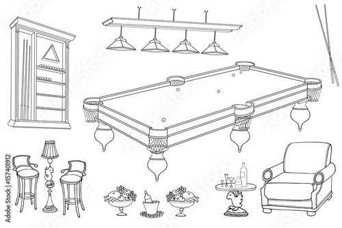 Billiards room outline first