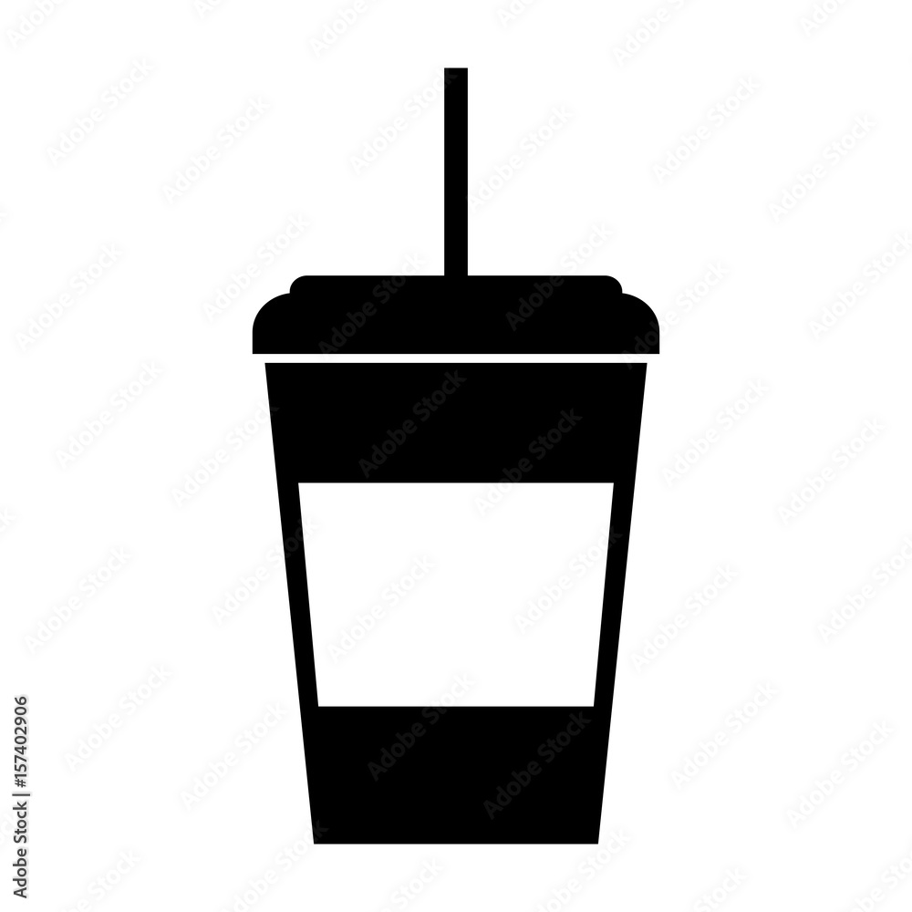 cute black icon Disposable coffee cup graphic design cute black icon Disposable coffee cup graphic design